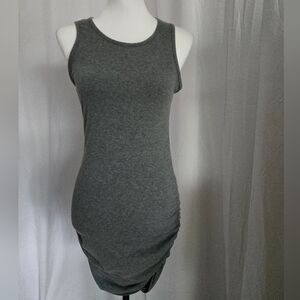 Forever 21 Gray Fitted Sleeveless Dress